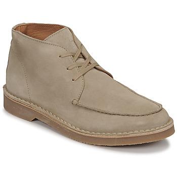 Selected  Polokozačky SLHRIGA NEW SUEDE MOC-TOE CHUKKA  Béžová