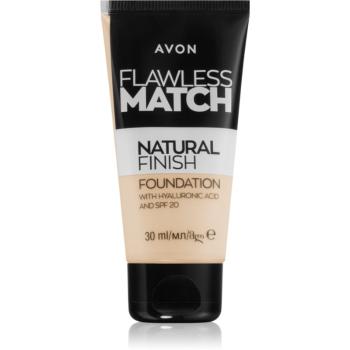 Avon Flawless Match Natural Finish hydratačný make-up SPF 20 odtieň 130N Alabaster 30 ml