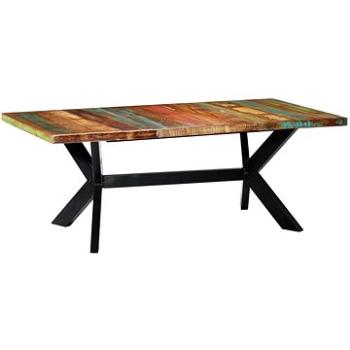 Jedálenský stôl 200 × 100 × 75 cm masívne recyklované drevo 247429