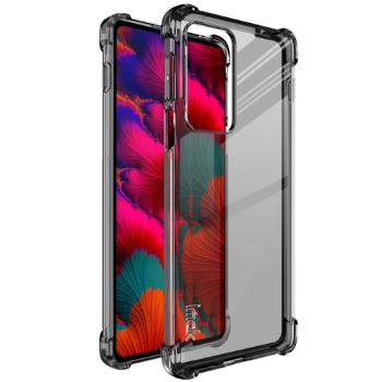 IMAK Ochranný silikónový kryt + fólia Motorola Edge 20 Pro čierny