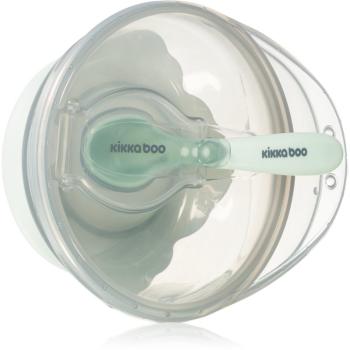 Kikkaboo Suction Bowl with Spoon miska s lyžičkou s viečkom 4 m+ Mint 1 ks