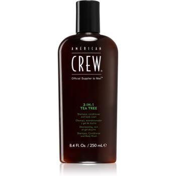 American Crew Hair & Body 3-IN-1 Tea Tree šampón, kondicionér a sprchový gél 3 v 1 pre mužov 250 ml