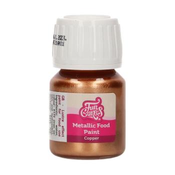 Bronzová jedlá metalická farba Metallic Food Paint Copper 30ml