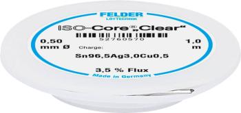 Felder Löttechnik ISO-Core "Clear" SAC305 spájkovací cín cievka Sn96,5Ag3Cu0,5  0.5 mm
