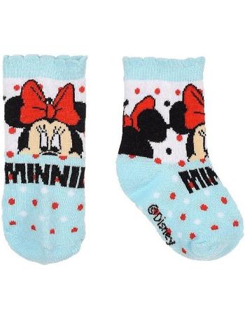 Disney minnie mouse- modré ponožky s bodkami vel. 68/74