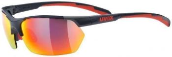 UVEX Sportstyle 114 Grey Red Mat/Litemirror Orange/Litemirror Red/Clear