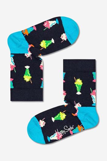 Detské ponožky Happy Socks Milkshake čierna farba, KMLK01-6500