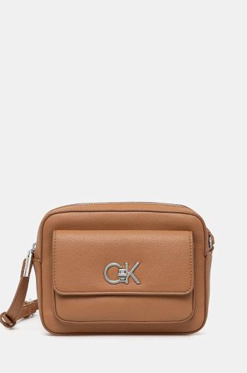 Kabelka Calvin Klein hnedá farba, K60K612538