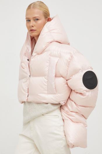 Páperová bunda MMC STUDIO Maffo dámska, ružová farba, zimná, oversize