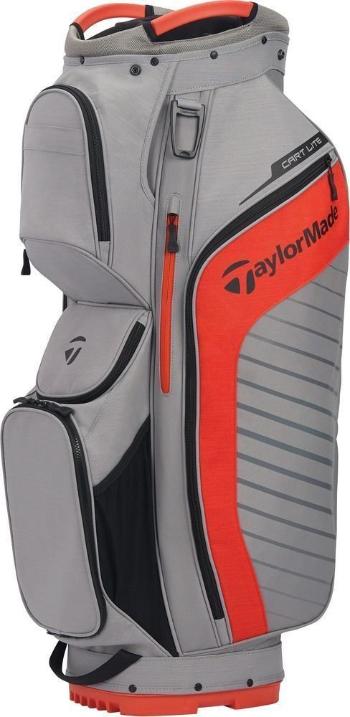 TaylorMade Cart Lite Grey/Dark Blood Orange Cart Bag