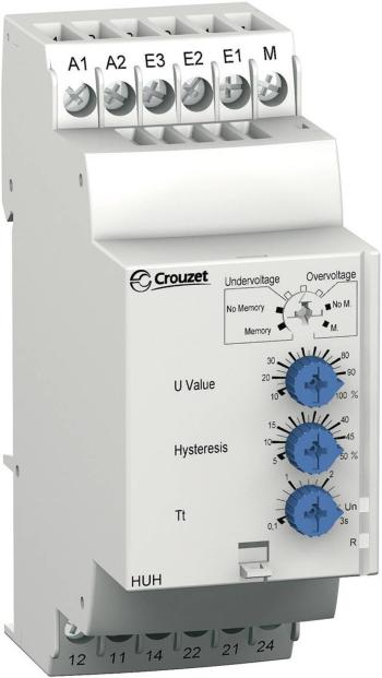 kontrolné relé 24, 24 - 240, 240 V/DC, V/AC 2 prepínacie Crouzet HUH  1 ks