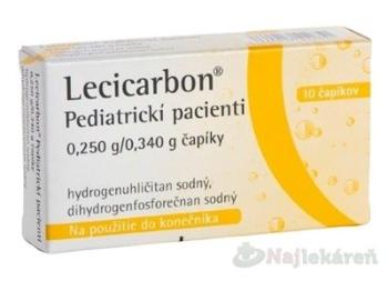 Lecicarbon Pediatrickí pacienti sup.10 5 x 2 x 0,250 g/0,340 g