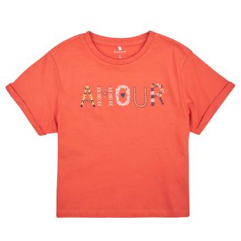 Name it  NKFTMORINA SS LOOSE TOP PS  Tričká s krátkym rukávom Ružová