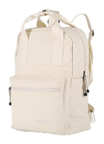 Travelite Basics Canvas Backpack Light beige