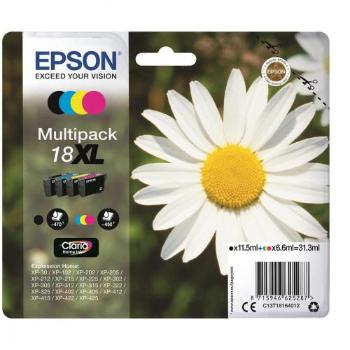 EPSON T1816 (C13T18164022) - originálna cartridge, čierna + farebná, 11,5ml/3x6,6ml