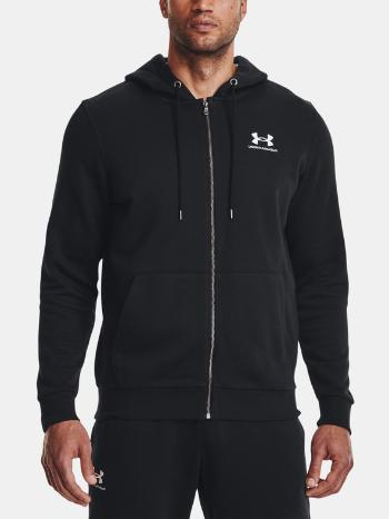 Under Armour UA Essential Fleece FZ Hood Mikina Čierna