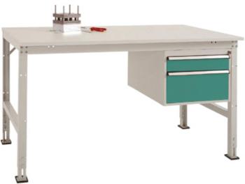 Manuflex AU5567.0001 Kompletný pracovný stôl základný UNIVERSAL Standard s plastovou doskou, š xhxv = 1500 x 800 x 760-8
