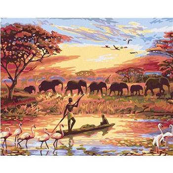 Maľovanie podľa čísel – Africký západ slnka (HRAmal00393nad)