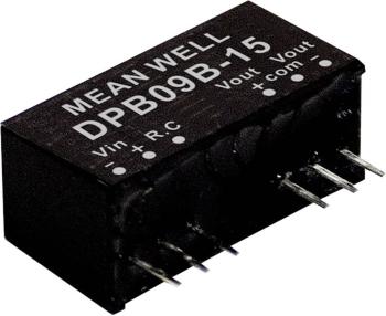 Mean Well DPB09C-05 DC / DC menič napätia, modul   800 mA 9 W Počet výstupov: 2 x