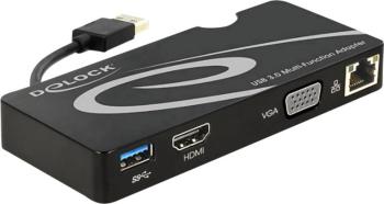 Delock USB 3.0 sieťový adaptér 1 GBit/s HDMI ™, VGA, USB 3.2 Gen 1 (USB 3.0), LAN (10/100/1000 Mbit / s)