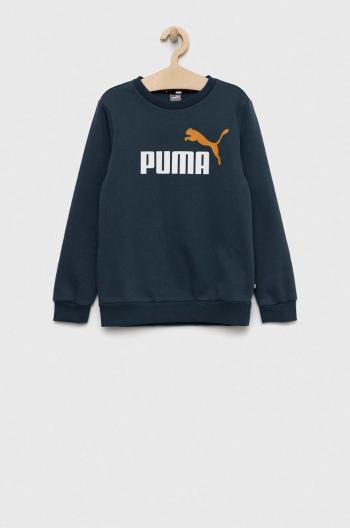 Detská mikina Puma ESS+ 2 Col Big Logo Crew FL B vzorovaná