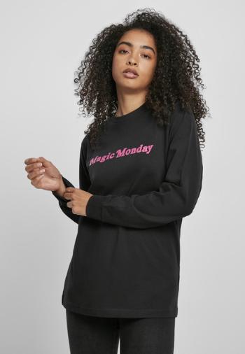 Mr. Tee Ladies Magic Monday Slogan Longsleeve black - XS