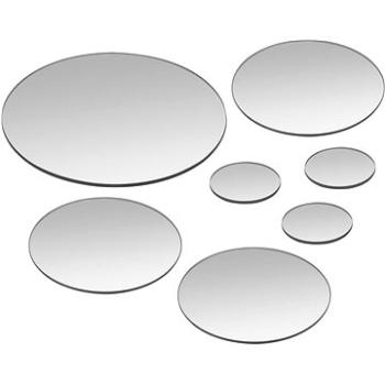 Sada nástenných zrkadiel 7 kusov guľaté sklo (245692)