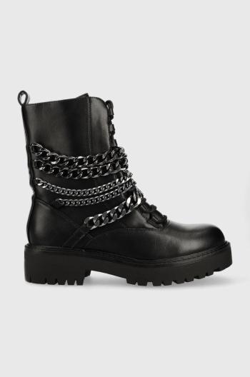 Členkové topánky Answear Lab dámske, čierna farba, na platforme,