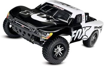 Traxxas Slash VXL Fox čierna, biela bezkefkový 1:10 RC model auta elektrický pretekársky RC model Short Course zadný 2WD