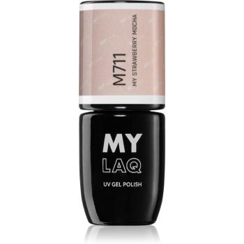 MYLAQ UV Gel Polish gélový lak na nechty odtieň My Strawberry Mocha 5 ml