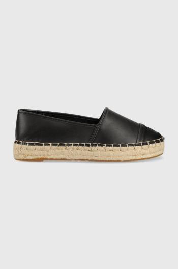 Espadrilky Guess JALEEL2 čierna farba, na platforme, FL6J2L ELE14