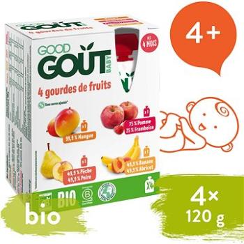 Good Gout BIO variácie kapsičiek Moje obľúbené ovocie (4× 120 g) (3760269312753)