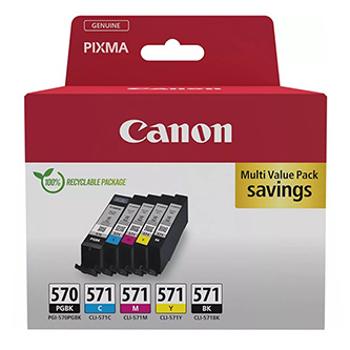 Canon originální ink PGI-570XL/CLI-571 PGBK/C/M/Y/BK, 0372C006, CMYK, high capacity, multi pack