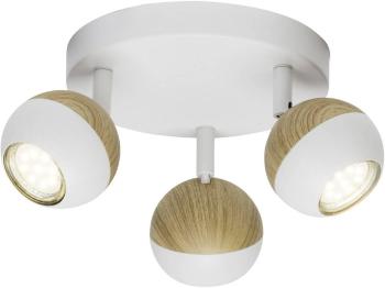 Brilliant Scan G59434/75 stropná lampa LED  GU10  9 W biela, drevo (svetlé)