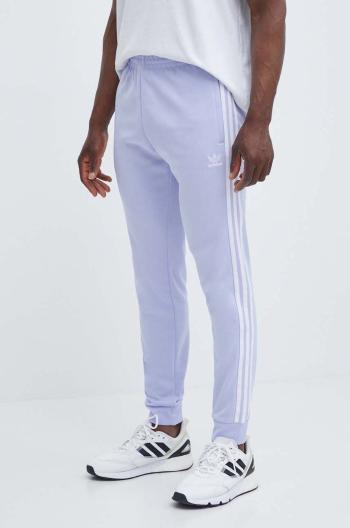 Tepláky adidas Originals fialová farba, s nášivkou, IR9879