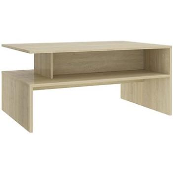 SHUMEE Konferenčný stolík dub sonoma 90 × 60 × 42,5 cm drevotrieska, 803257