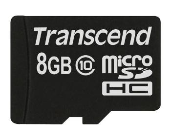 TRANSCEND MicroSDHC karta 8GB Class 10 8GB, bez adaptéra