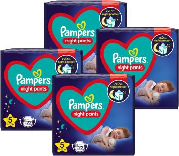 PAMPERS Night Pants S5 (12-17kg) 4 x 22 ks