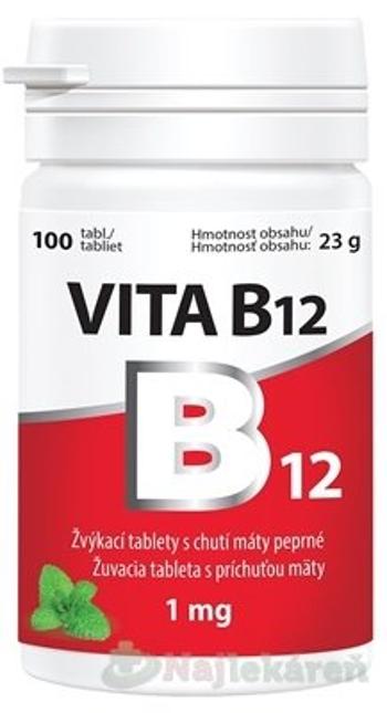 Vitabalans Oy VITA B12 1000 µg žuvacie tabliety s príchuťou mäty 100 tabliet