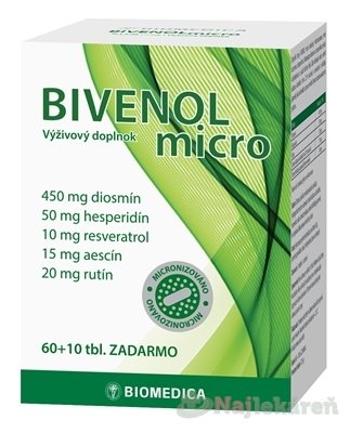 Biomedica Bivenol micro 60 + 10 tabliet