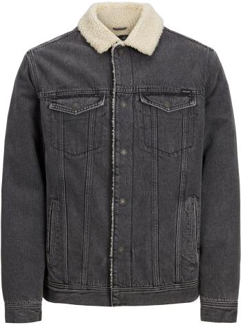 Jack&Jones Pánska džínsová bunda JJIJEAN 12213199 Grey Denim S