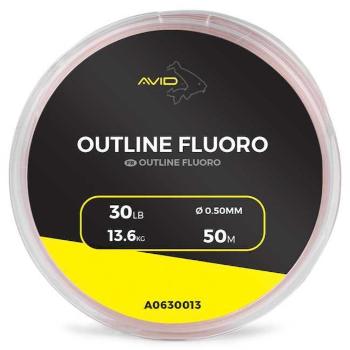 Avid carp vlasec outline fluoro 50 m - 0,55 mm 18,18 kg