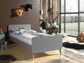 Detská posteľ VIPACK FURNITURE Billy grey sivá 200x90 cm