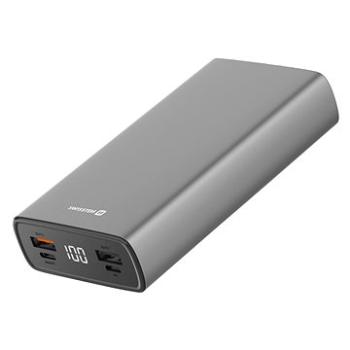 Swissten Aluminum Power Bank 20000 mAh 20 W Power Delivery sivá (22013916)