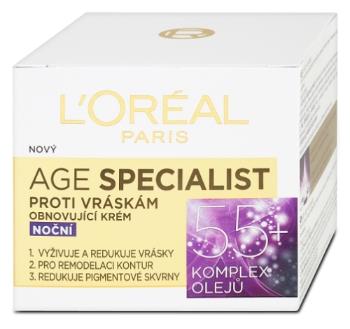 L'Oréal Paris Age Specialist 55+ obnovujúci nočný krém proti vráskam 50 ml