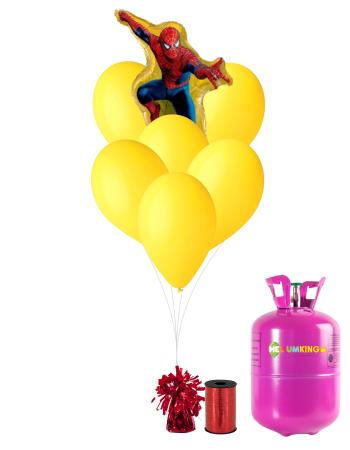 HeliumKing Hélium párty set - Spiderman žltý