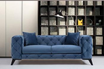 Sofahouse Dizajnová sedačka Rococo 197 cm modrá