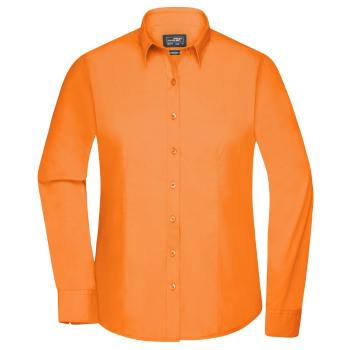 James & Nicholson Dámska košeľa s dlhým rukávom JN677 - Oranžová | L