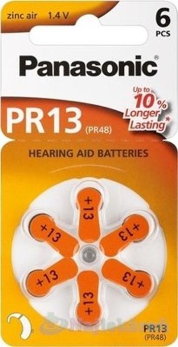 Panasonic baterie do naslouchadel 6ks PR13(PR48)