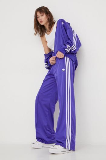 Tepláky adidas Originals Firebird Loose fialová farba, s nášivkou,  IP0635